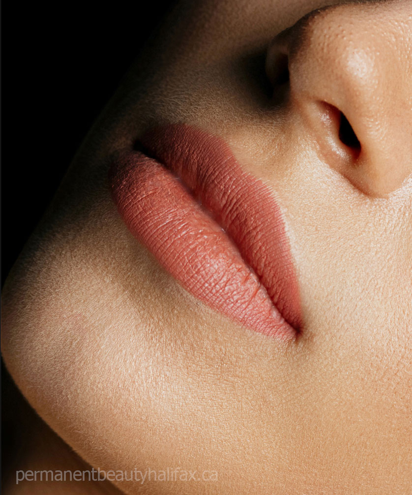 Professional permanent lip blush makeup in Halifax region